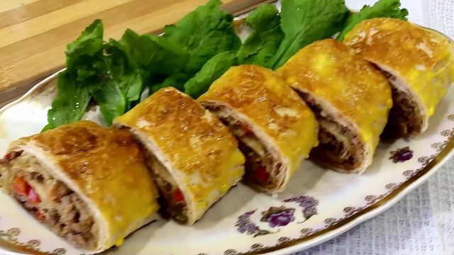 М'ясний рулет з лаваша - фото 473981