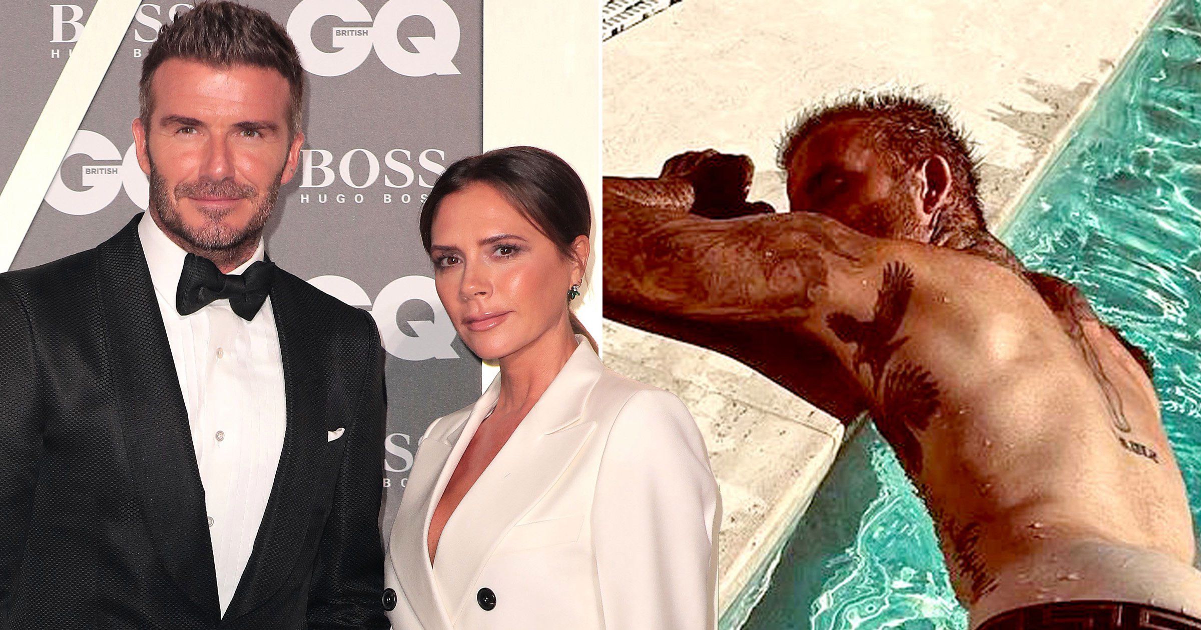 Вікторія Бекхем і її чоловік - фото 1