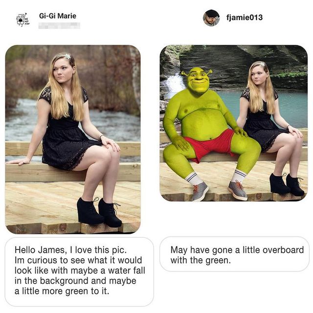 Майстер фотошопа тролить своїх підписників кумедними колажами - фото 476452