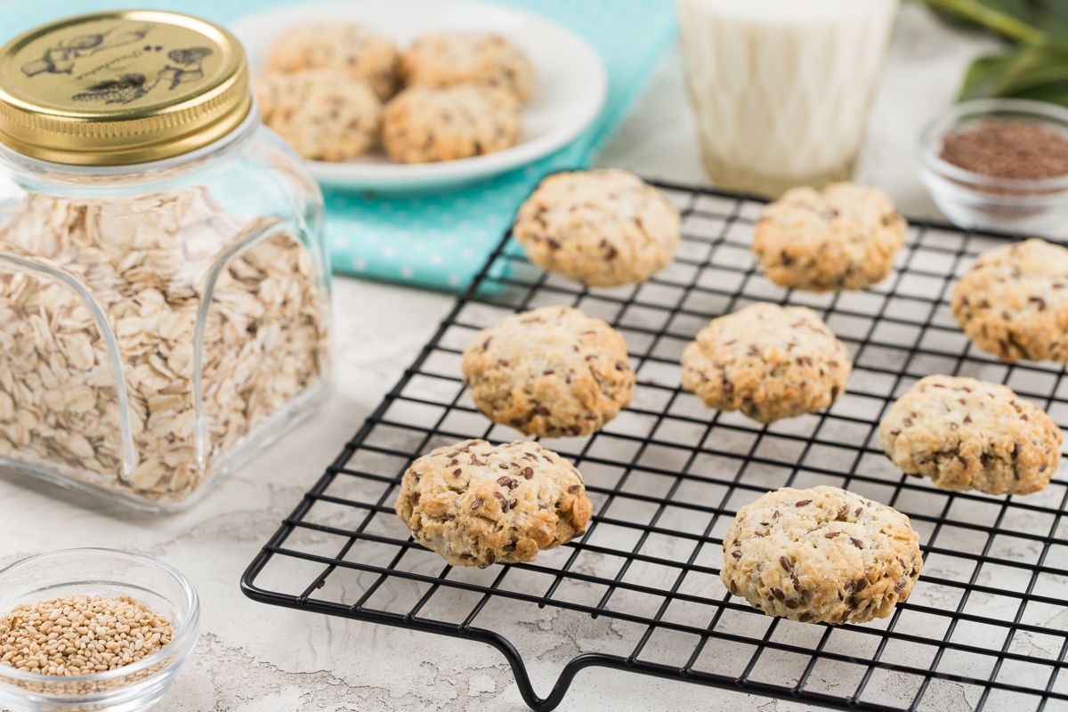 Вівсяне печиво з насінням льону - фото 1