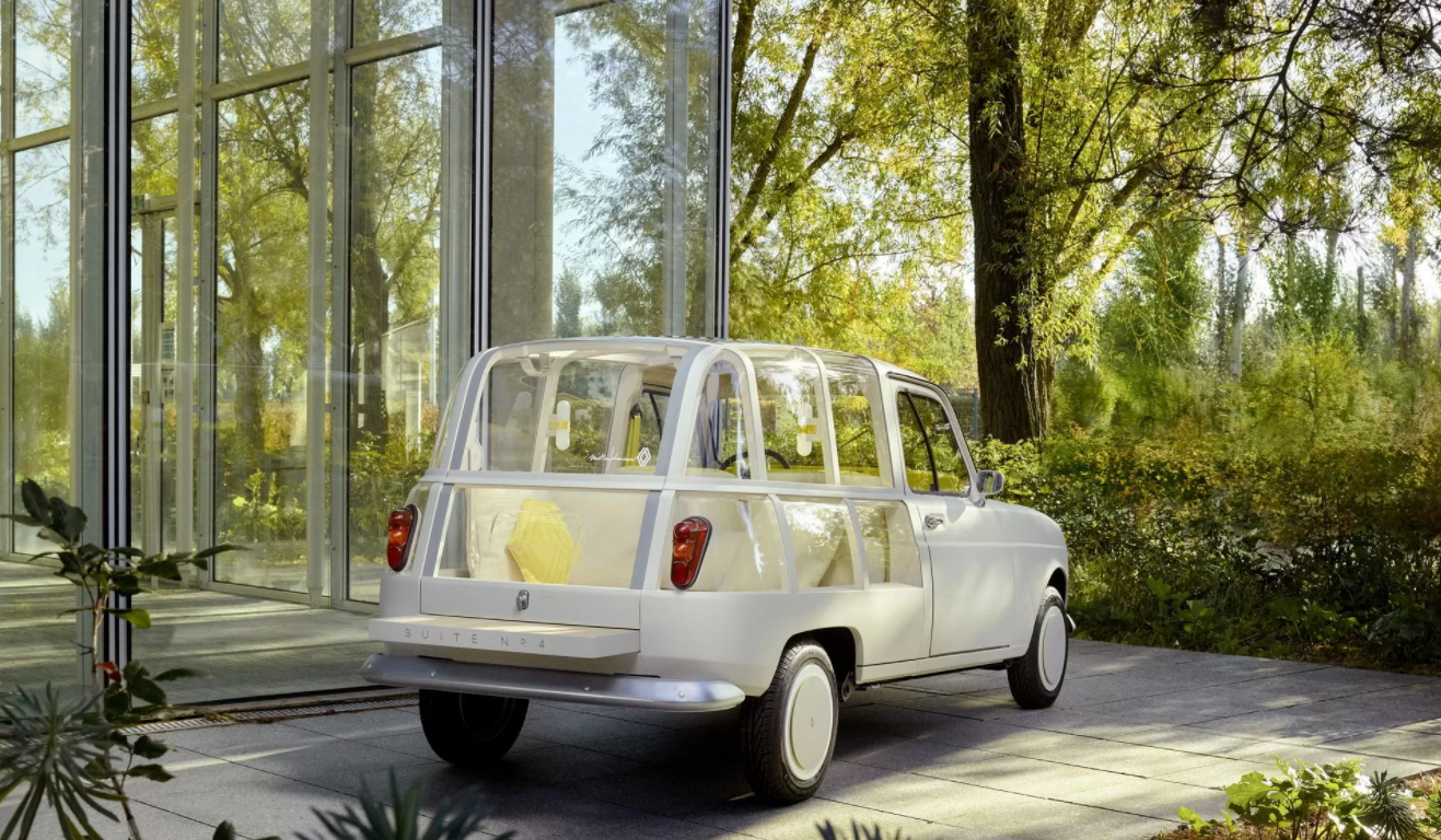 Електричний хетчбек Renault 4 отримав прозорий кузов