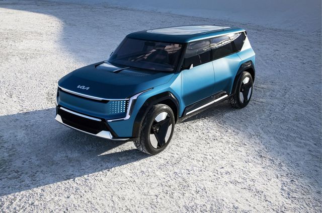 Заряджається швидше за смартфон: представлено електрокар Kia EV9 - фото 485048