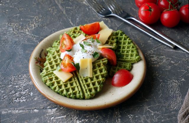 Вафлі зі шпинатом - фото 485982