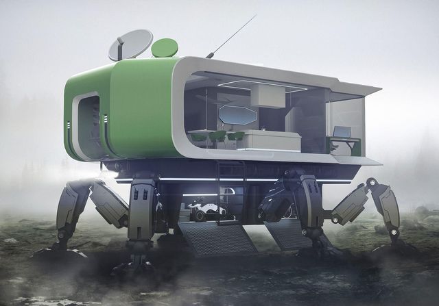 Дизайнер показав будинок, який здатний ходити та лазити по горах - фото 486411