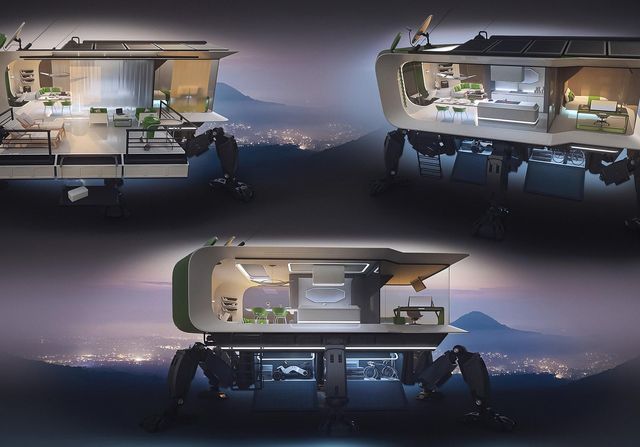 Дизайнер показав будинок, який здатний ходити та лазити по горах - фото 486414