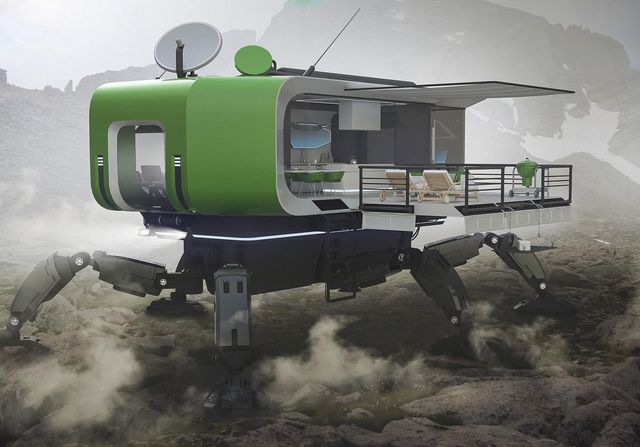 Дизайнер показав будинок, який здатний ходити та лазити по горах - фото 486418