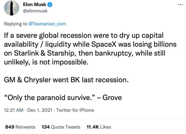 Ілон Маск зізнався, що SpaceX може збанкрутувати: у чому причина - фото 486847
