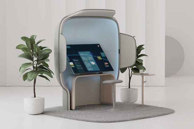 Затишний мініофіс: у Microsoft представили робоче місце майбутнього - фото 487427