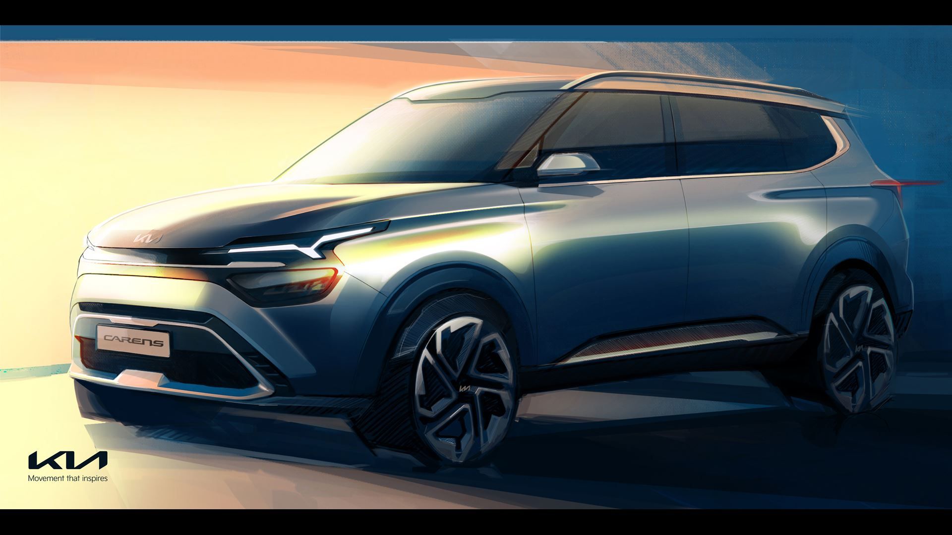 У Kia оприлюднили офіційні скетчі нового Carens