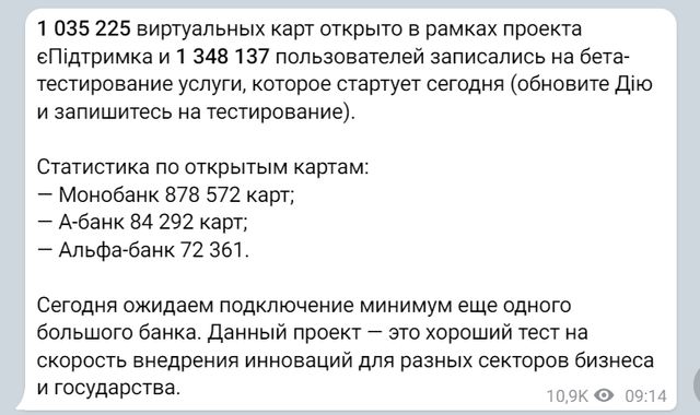 Тисяча від Зеленського: скільки українців відкрили віртуальні карти для отримання грошей - фото 488061