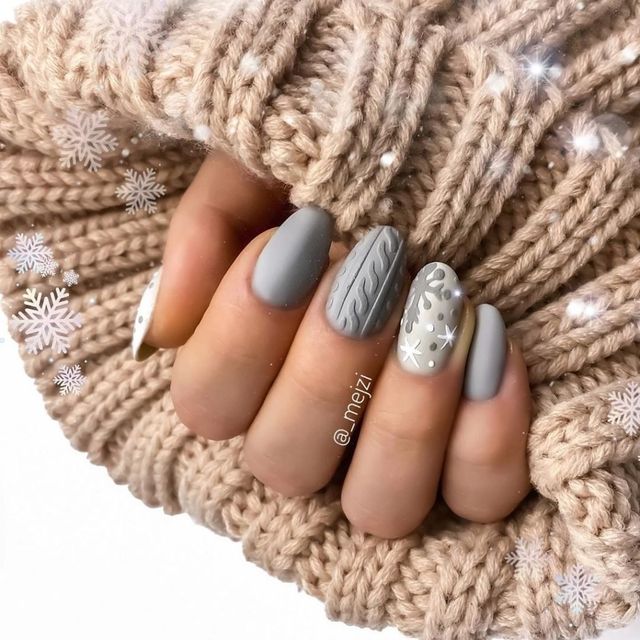 Манікюр на Новий рік 2022: 50 красивих ідей нігтів у фото - фото 488936