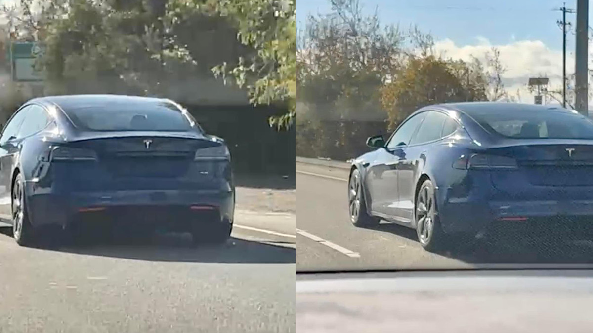 Tesla готує поновлення для Model S: електромобіль потрапив в об'єктив фотошпигунів - фото 1