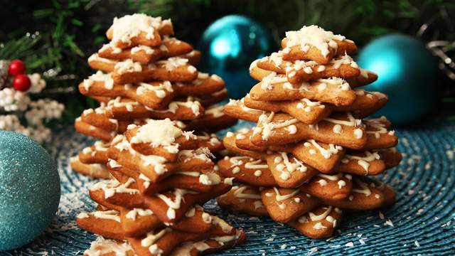 Ялинки з імбирного печива на Новий рік - фото 489212