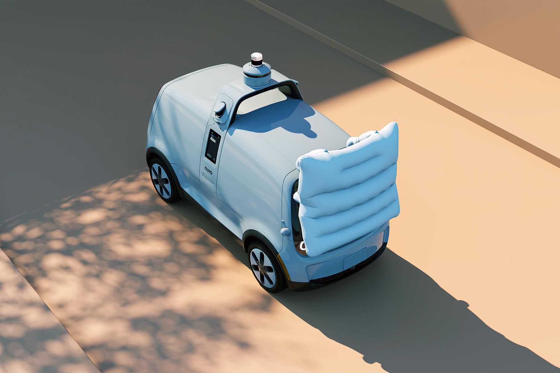 Представлено безпілотний фургон Nuro з зовнішньою подушкою безпеки