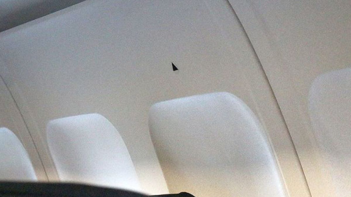 Що означає чорний трикутник над ілюмінаторами у літаку - фото 1