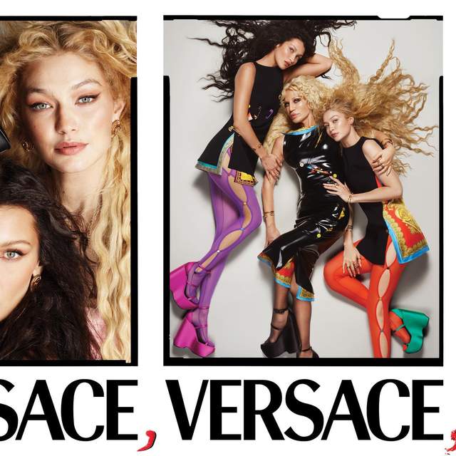 Донателла Версаче разом з сестрами Хадід знялася у новій кампанії Versace - фото 494497