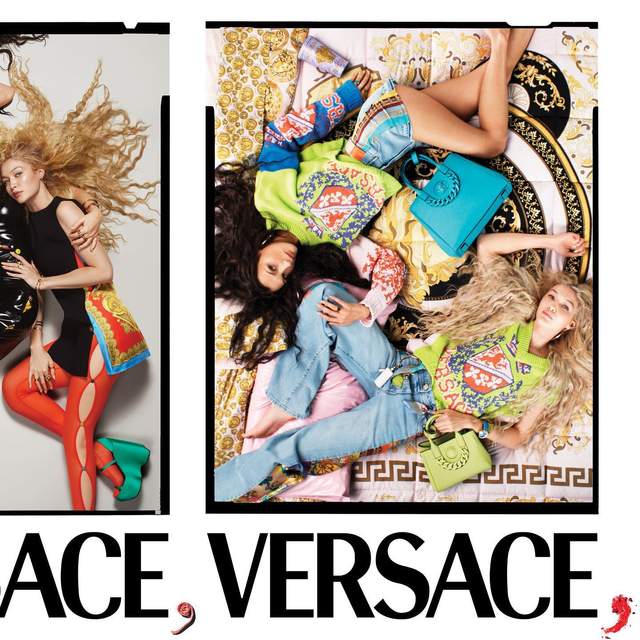 Донателла Версаче разом з сестрами Хадід знялася у новій кампанії Versace - фото 494500