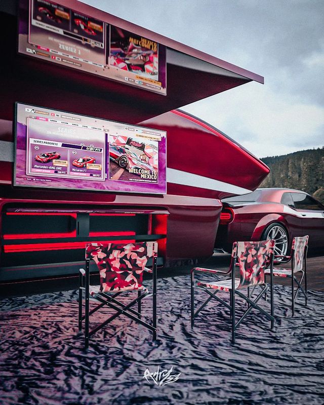 Амбітний проєкт: кемпер виконали у тому ж стилі, що й Dodge Challenger - фото 495538