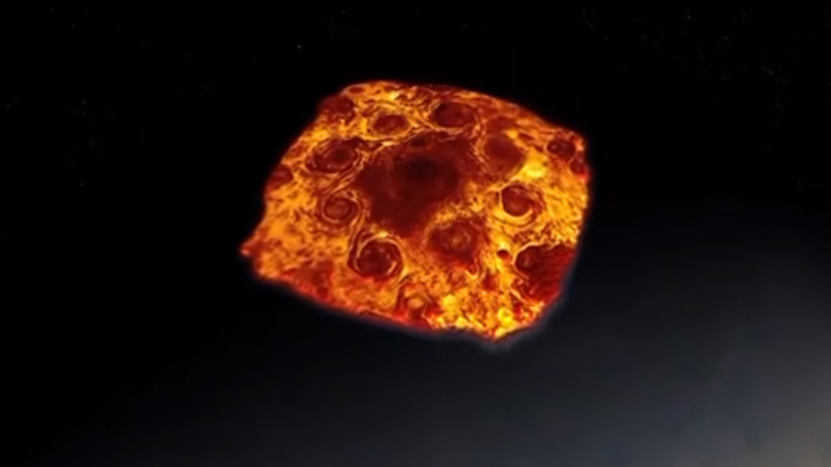 На Юпітері зняли бурю, схожу на піцу: видовищні кадри