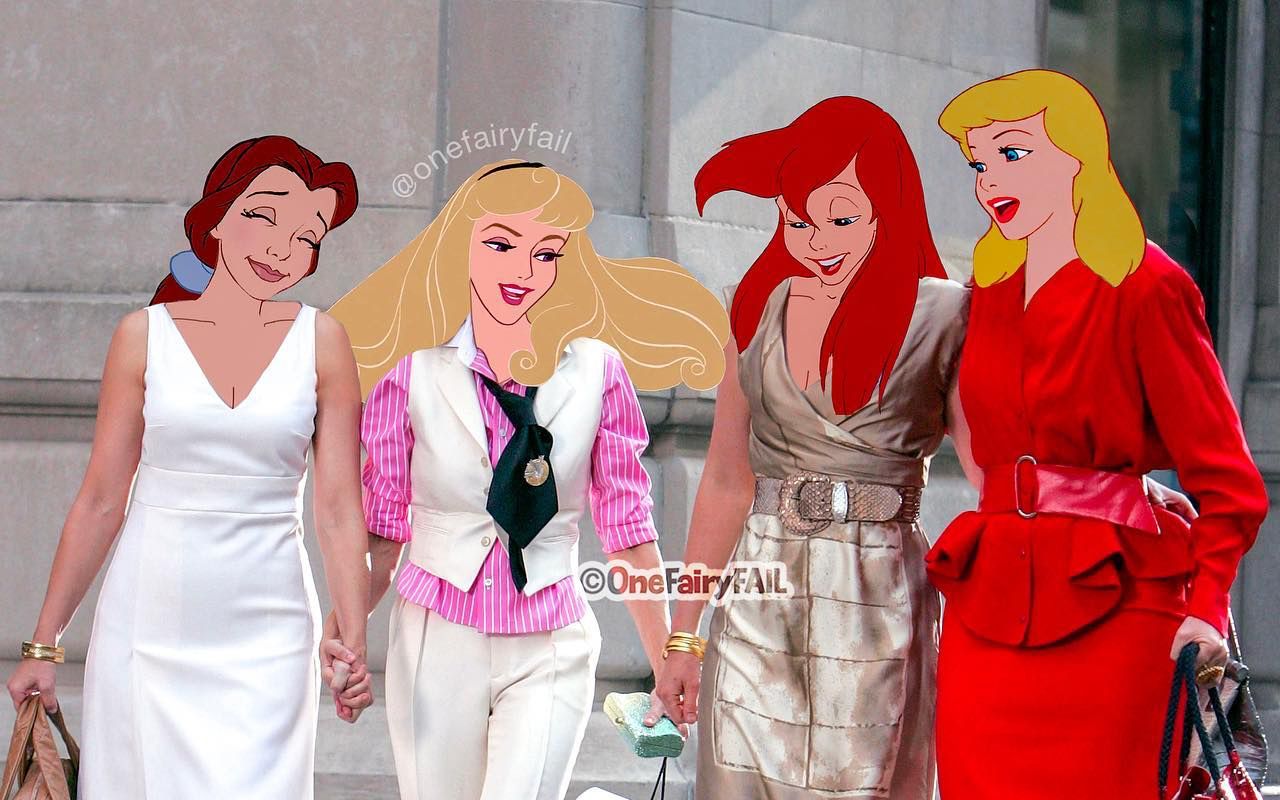 Якби герої Disney знімалися у серіалах і фільмах: круті ілюстрації художниці