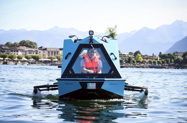 Для фанатів мандрів: представлено гібрид велосипеда, автобудинку та човна - фото 498351