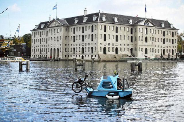 Для фанатів мандрів: представлено гібрид велосипеда, автобудинку та човна - фото 498354