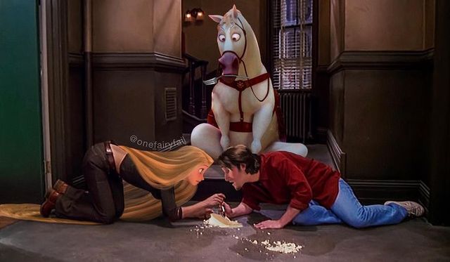 Художниця органічно замінює героїв популярних серіалів диснеївськими принцесами й принцами - фото 498465