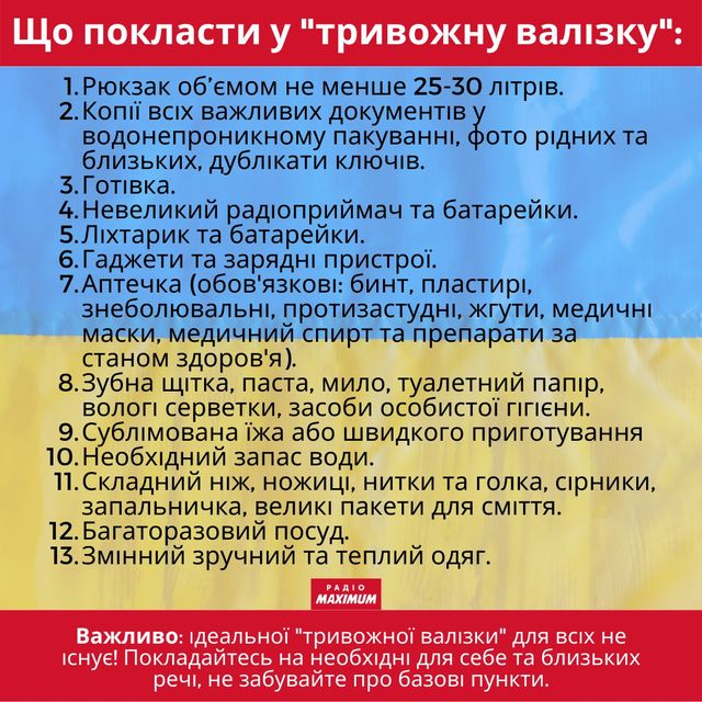 Тривожна валізка: як швидко зібрати та що покласти - фото 498639
