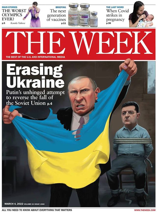 Війна Росії проти України очима світових медіа: 11 промовистих обкладинок - фото 499353