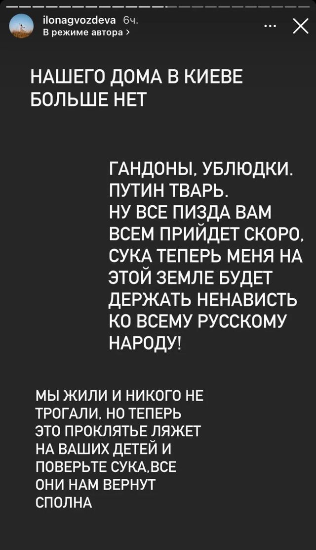 'Г*ндони! Виродки!': будинок Ілони Гвоздьової розбомбили російські окупанти - фото 499495