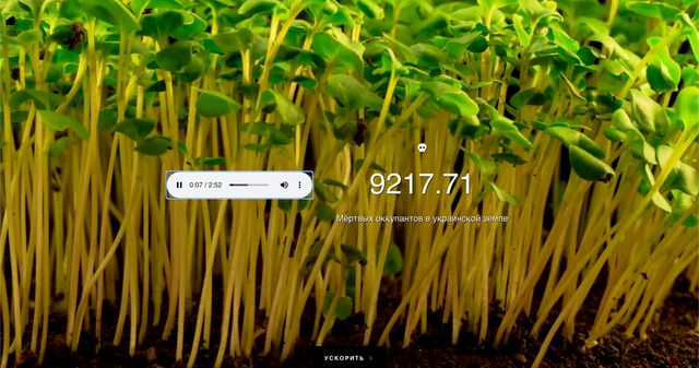 Запущений сайт 'Чорнозем': на ньому можна побачити, скільки окупантів стали добривом - фото 499595