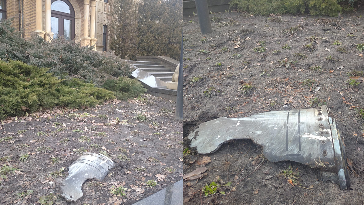 У двір дачі Зеленського в Кончі-Заспі впав уламок ракети: фотофакт