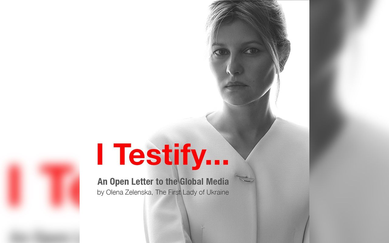 "Необхідно якнайшвидше закрити небо": Олена Зеленська написала листа до світових ЗМІ