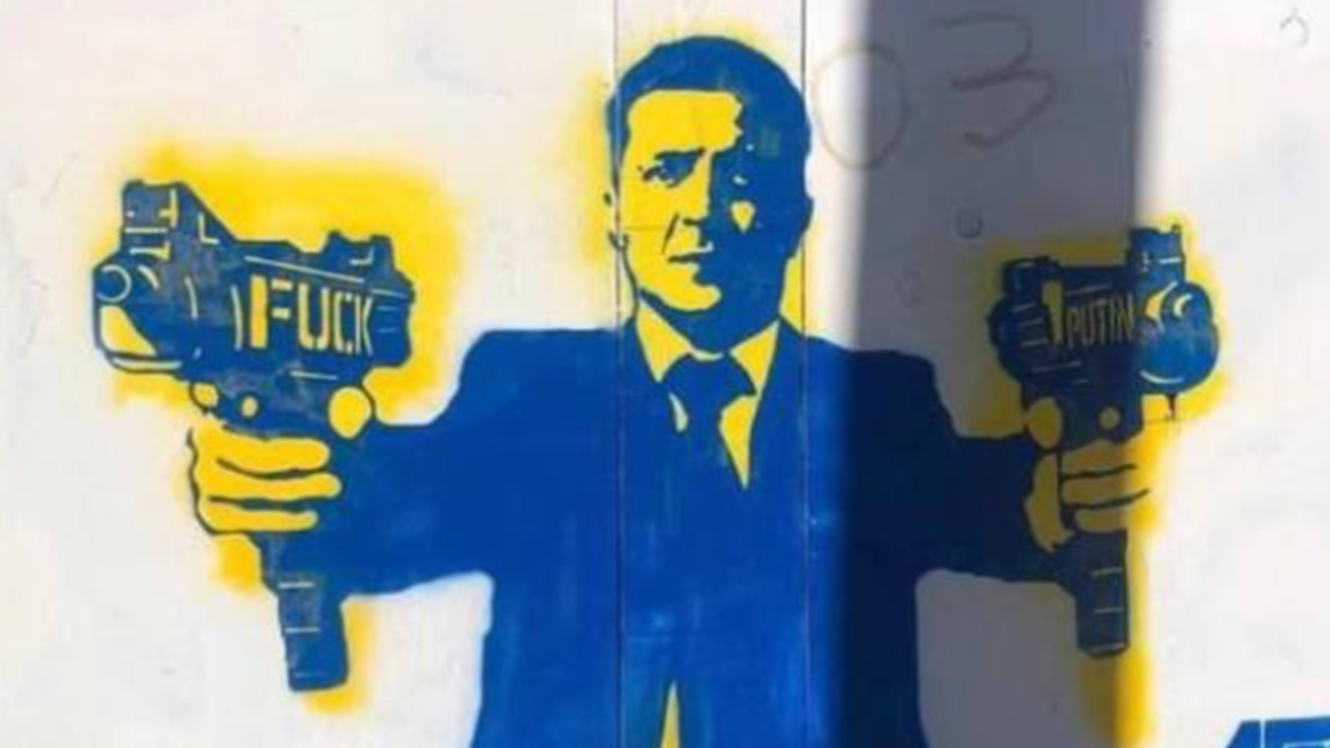 У Лос-Анджелесі з'явилося графіті з Володимиром Зеленським