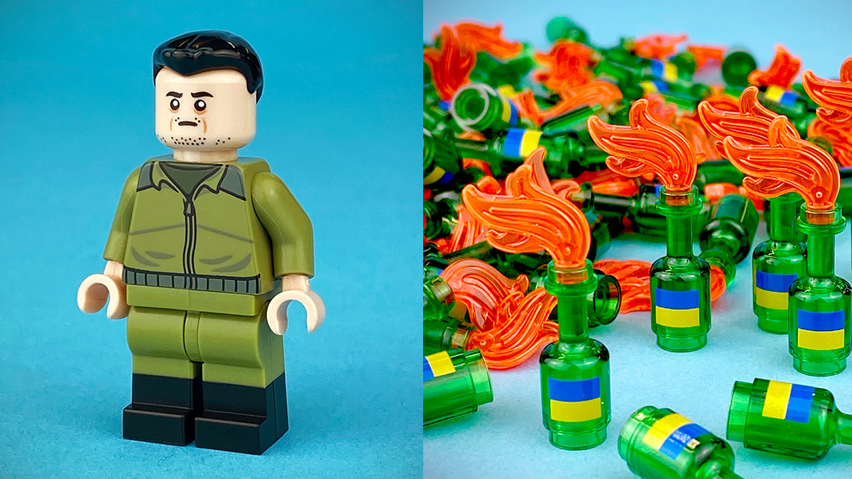 LEGO зібрав для України кругленьку суму, продаючи фігурки Зеленського та коктейлі Молотова - фото 1