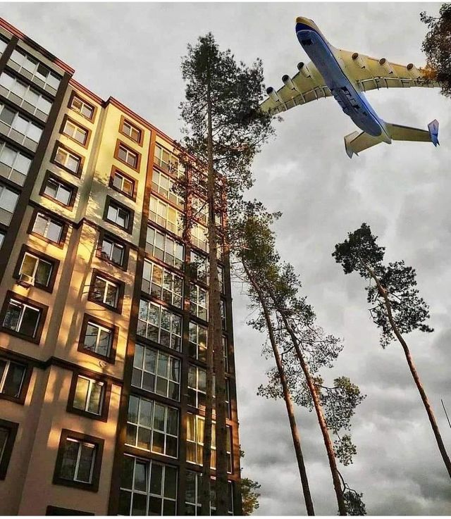 У мережі показали фото 'Мрії' над Ірпенем, зроблене за кілька днів до війни - фото 501044