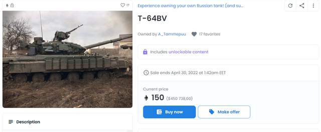 Український фермер продає військові трофеї як NFT-токени - фото 501470