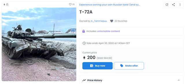 Український фермер продає військові трофеї як NFT-токени - фото 501471