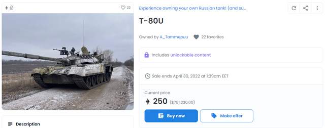 Український фермер продає військові трофеї як NFT-токени - фото 501472