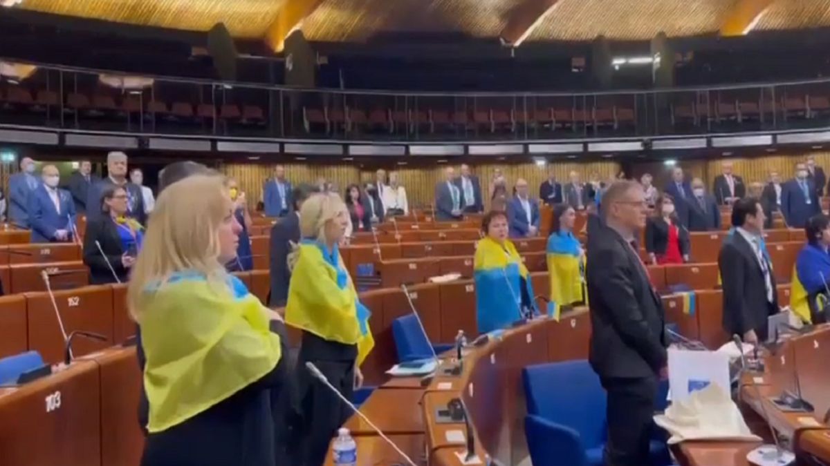 Гімн України у залі Ради Європи - фото 1