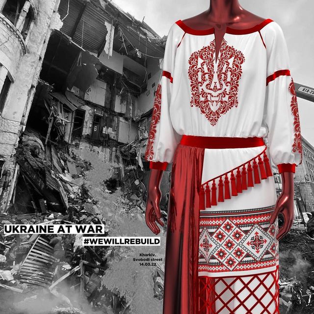 Українка створила криваві 3D-вишиванки, які нагадують про війну - фото 501565