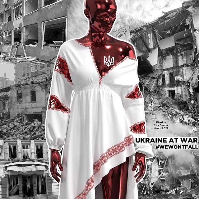 Українка створила криваві 3D-вишиванки, які нагадують про війну - фото 501566