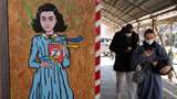 У Мілані з’явився стріт-арт з Анною Франк, присвячений Україні