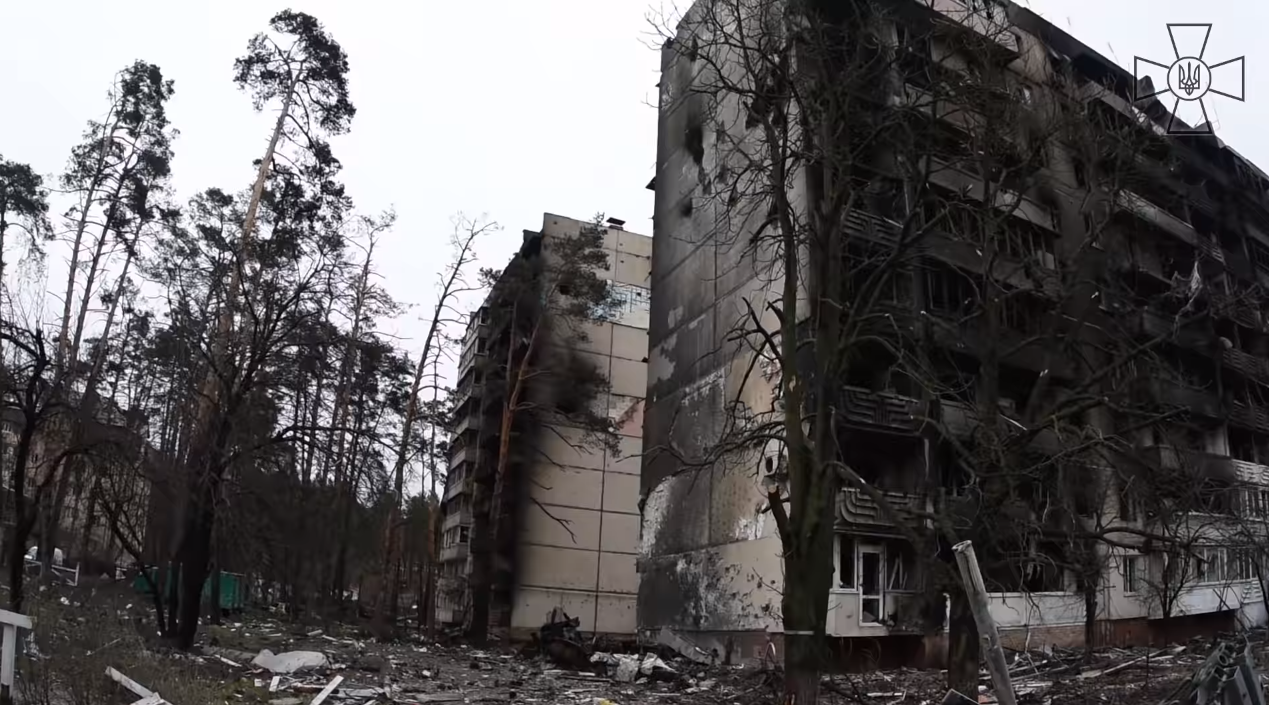 Як нині виглядають Ірпінь, Буча та Гостомель: відео від Генштабу ЗСУ, яке боляче дивитись - фото 1