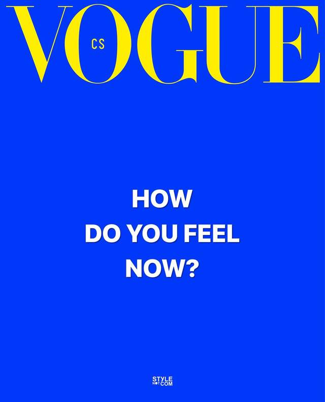 Vogue Czechoslovakia вперше випустив номер без фото на обкладинці - фото 503105