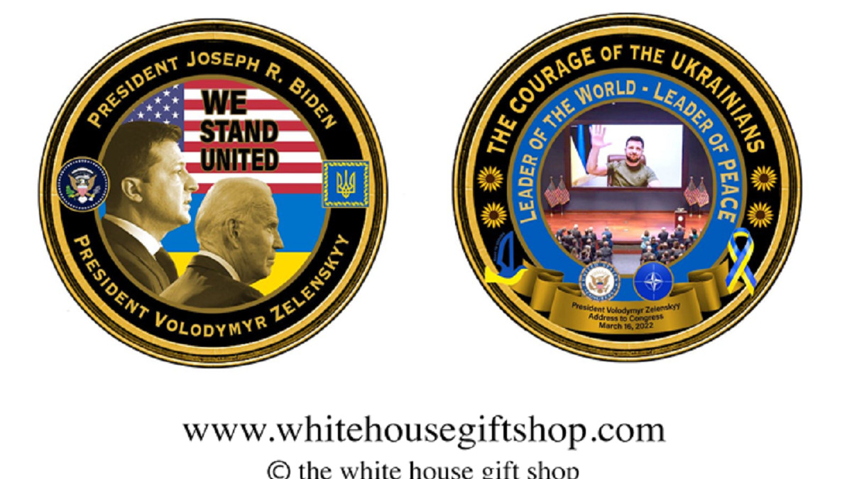 У Білому домі випустили колекційні монети з Зеленським - фото 1