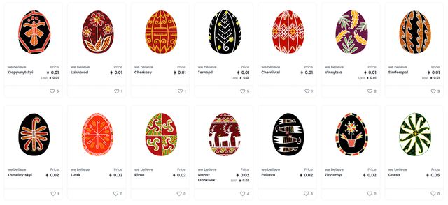 В Україні створили великодні NFT-писанки присвячені українським містам - фото 503772