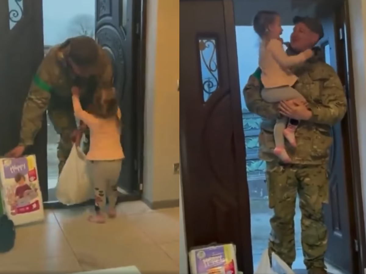 Зустріч батька-військового з маленькою донечкою - фото 1