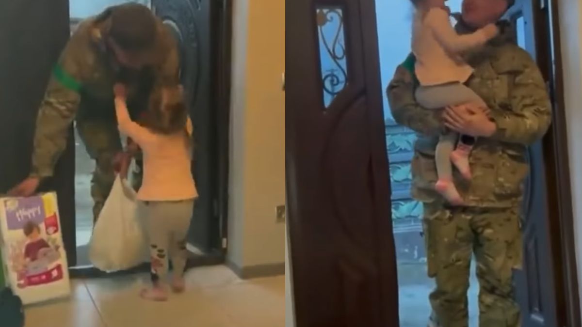 Зустріч батька-військового з маленькою донечкою - фото 1