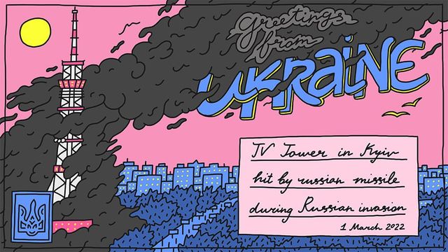 Українці створили 'туристичні листівки' воєнного часу, їх продають на благодійність - фото 504214